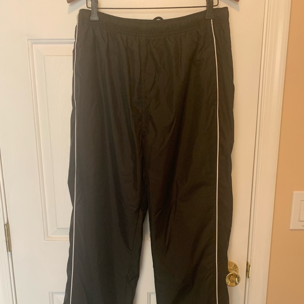 Vintage 90’s Men’s Reebok Black Wide Leg Track Pants